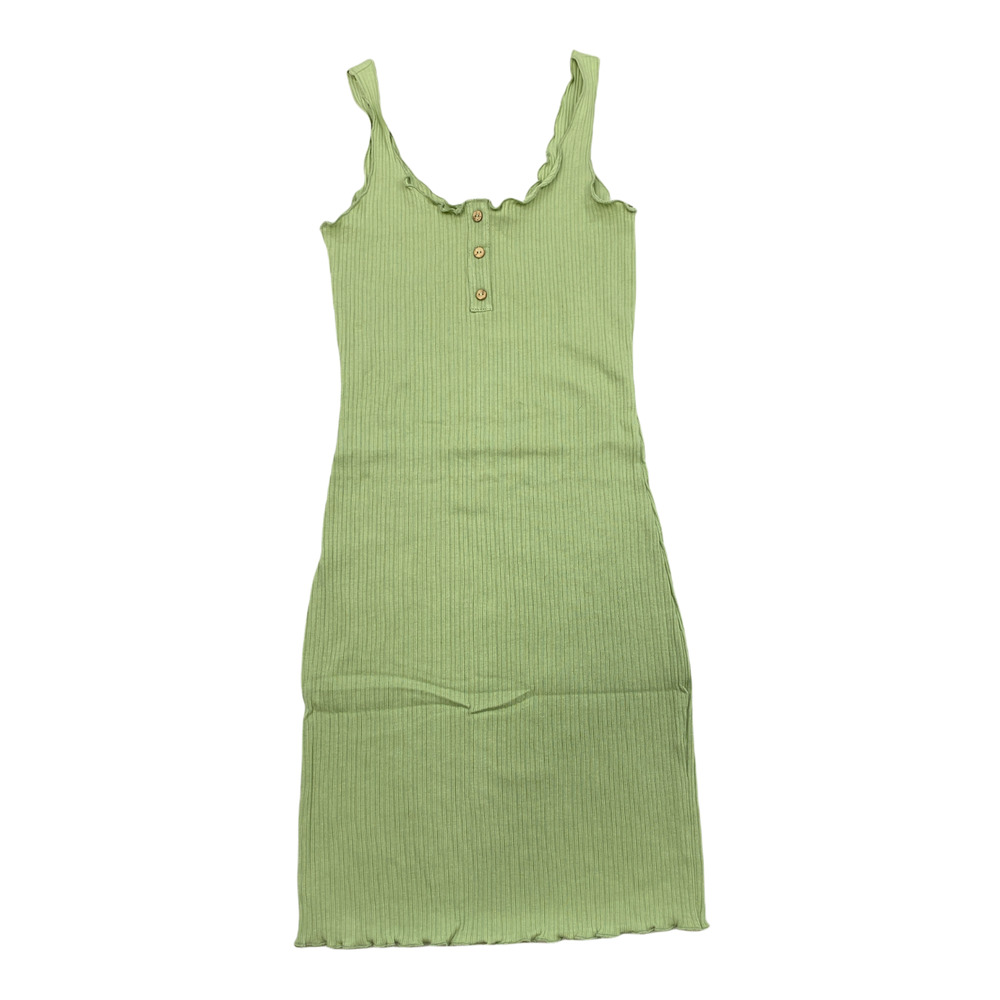 Ambiance Henley Ruffle Dress Medium NWT